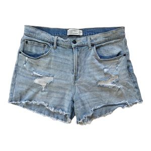 Abercrombie & Fitch Mid Rise Boyfriend Shorts